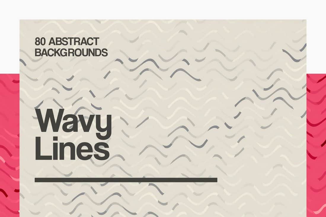 80 Wavy Lines Backgrounds