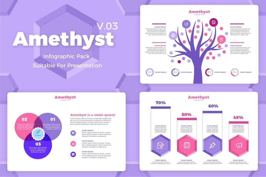 Amethyst V3 – Infographic Templates For Presentations