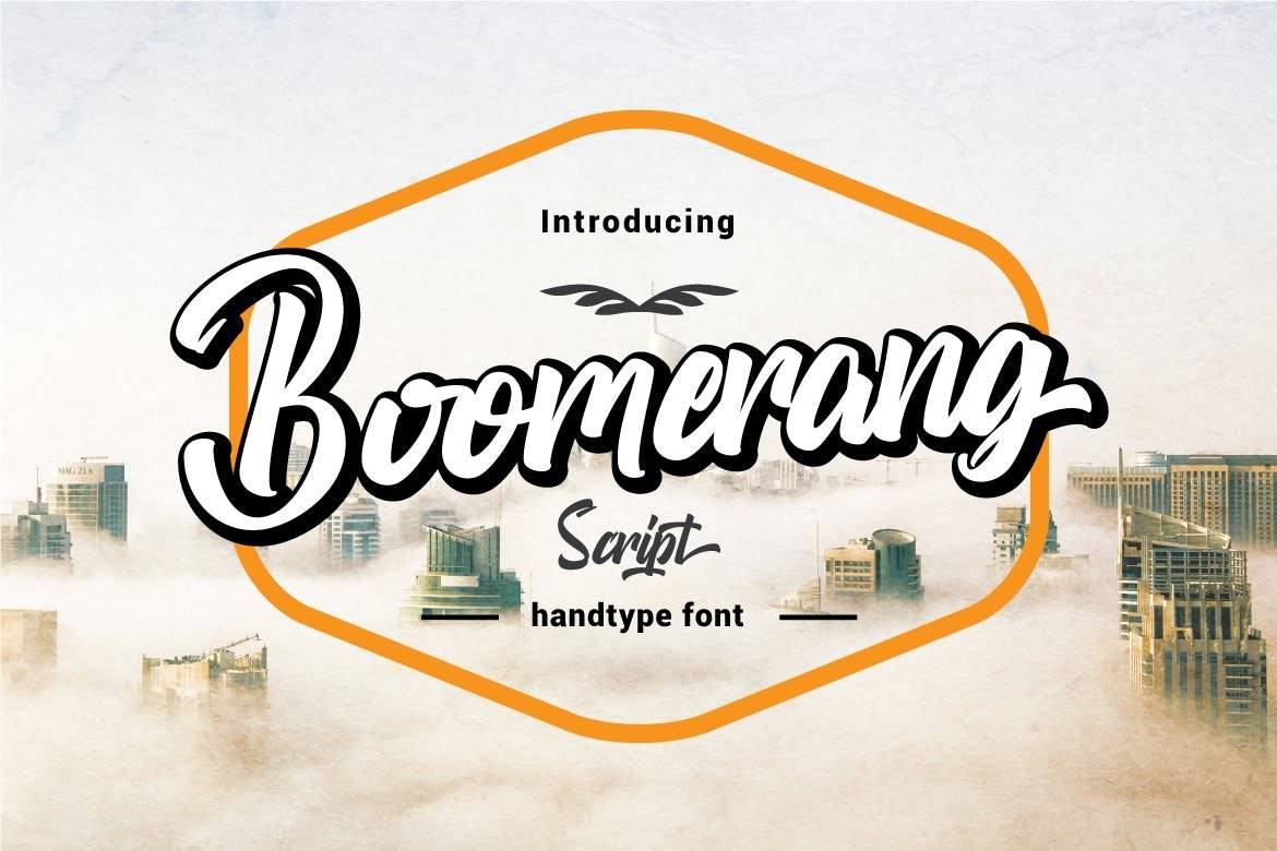 Boomerang – Script Handtype Font