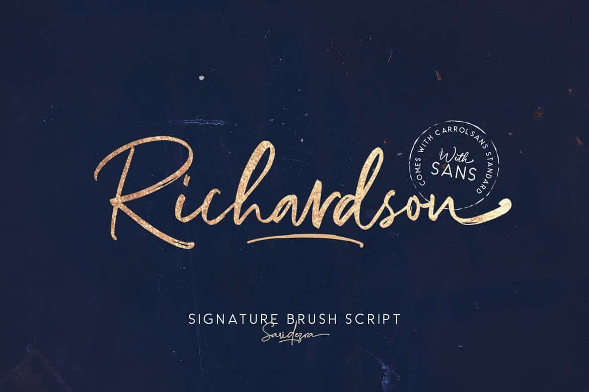 Richardson – Signature Brush Font