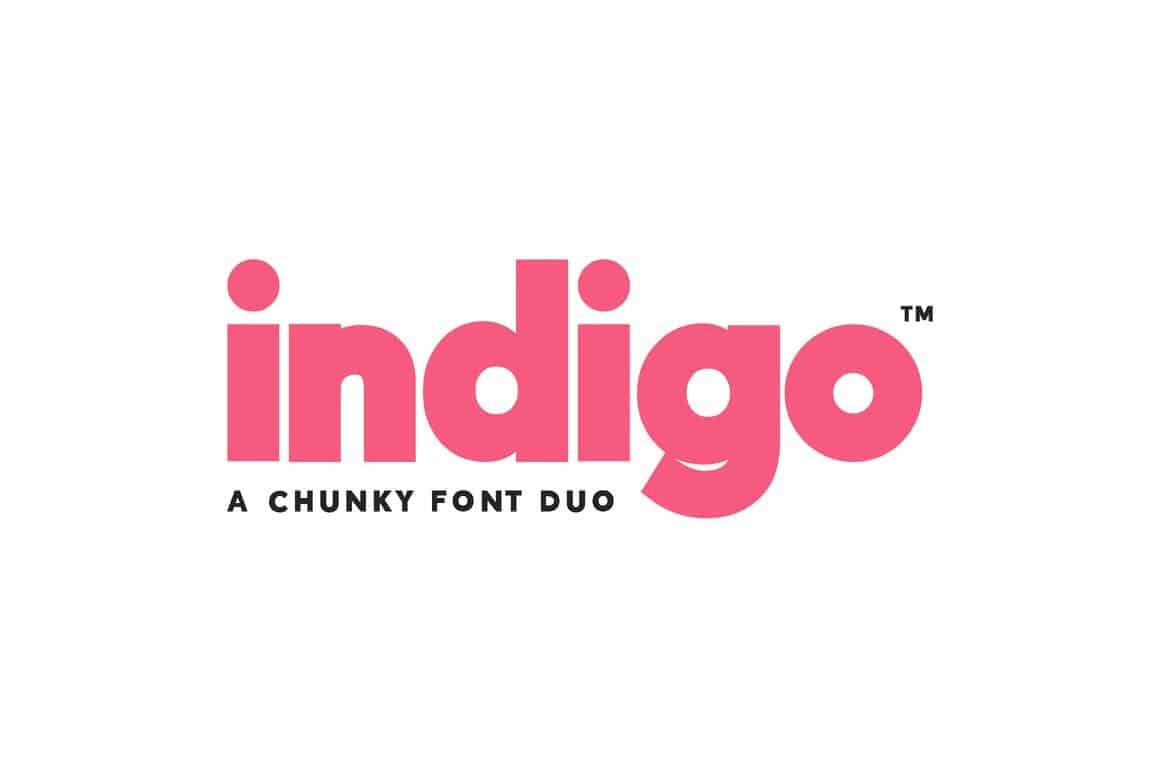 Indigo – Chunky Font Duo