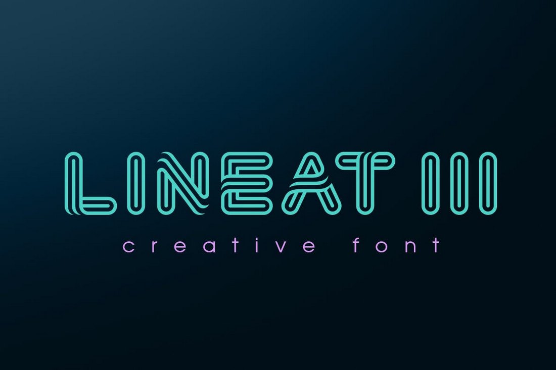 Lineat III – Creative Font