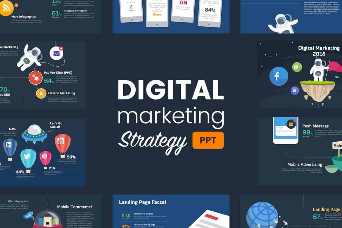 Digital Marketing Strategy Creative PowerPoint Template