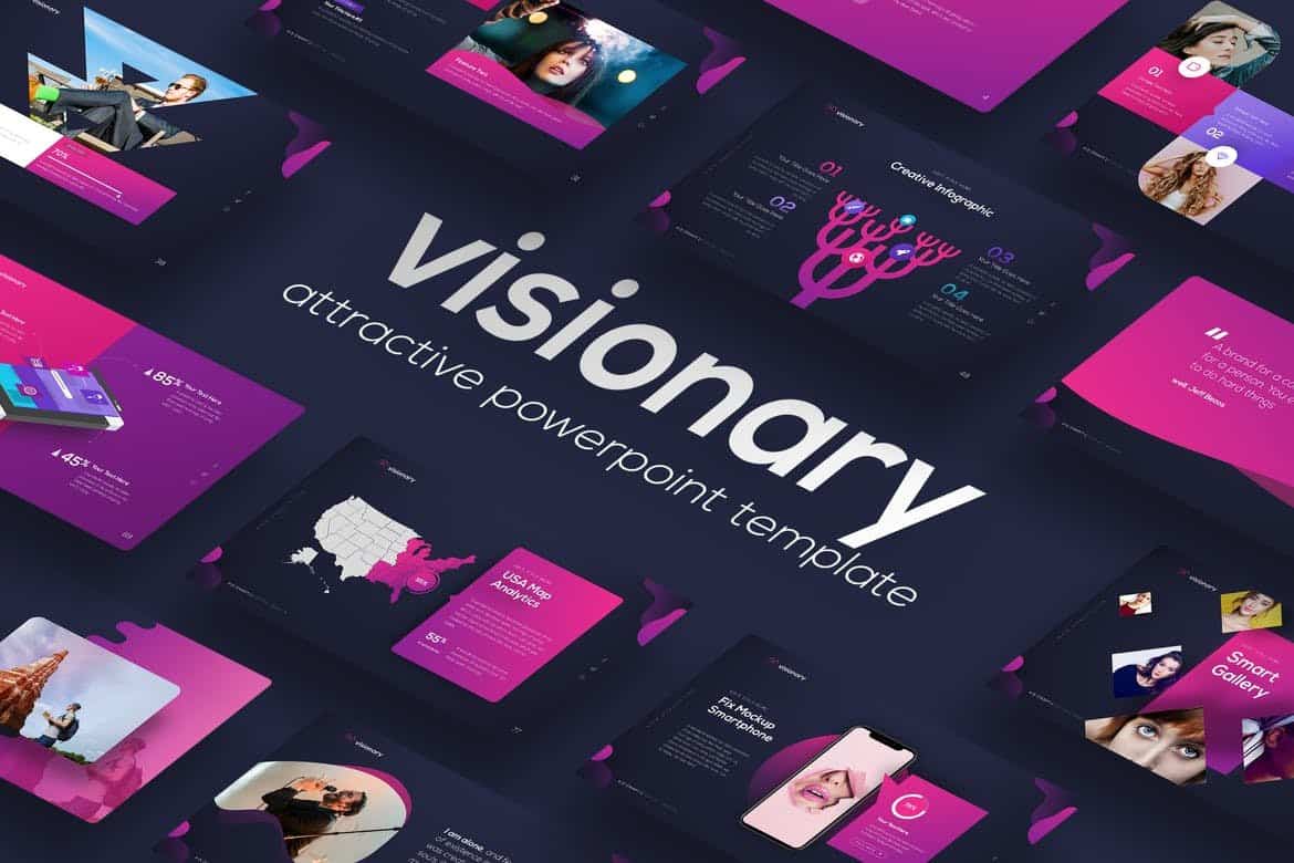 Visionary – Attractive PowerPoint Template