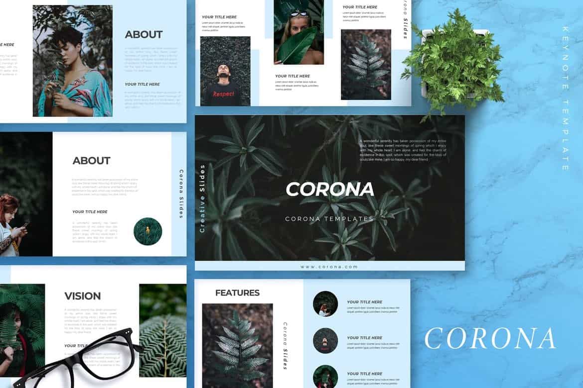 CORONA – Creative Keynote Template