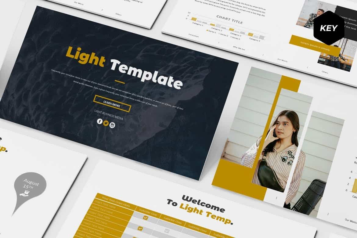 Light – Modern Minimal Keynote Template