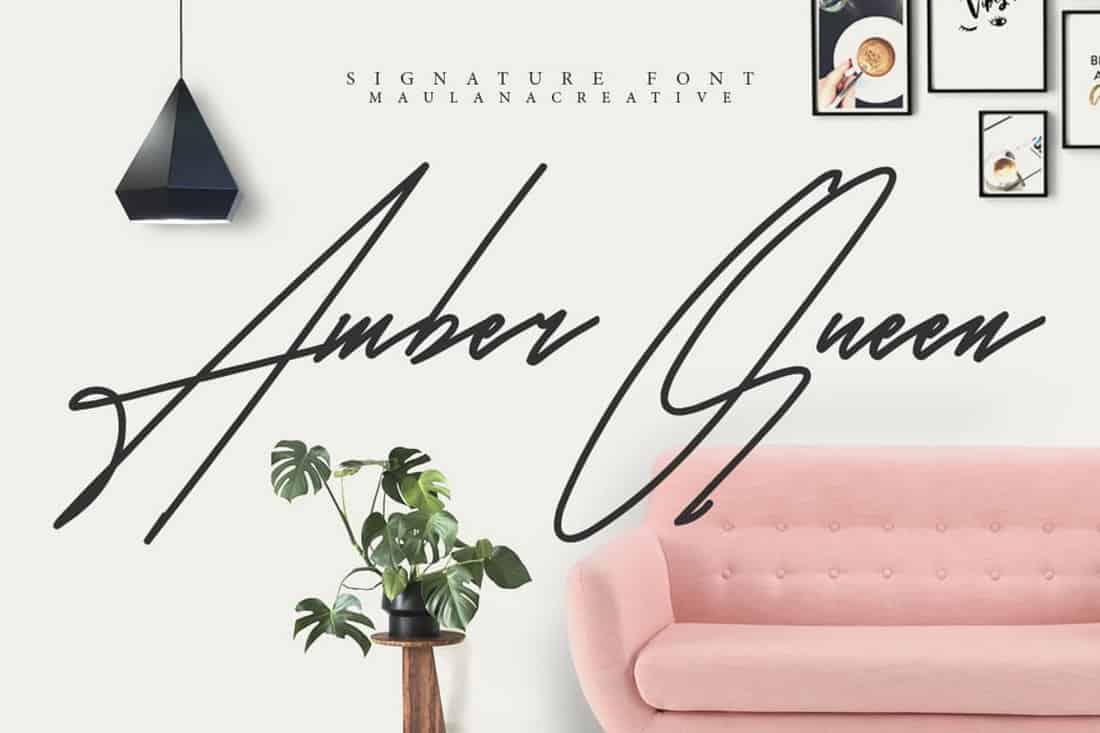 Amber Queen – Signature Font