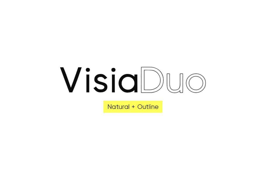 VISIA Duo – Geometric Typeface