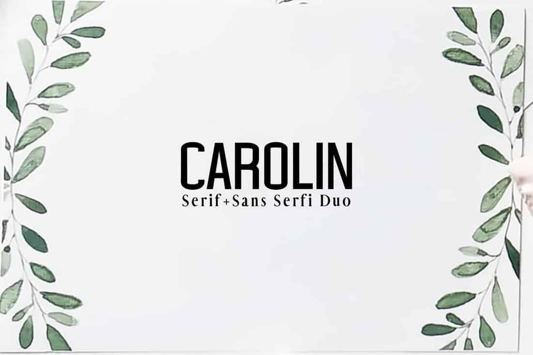 Carolin Duo – Font Family Pack