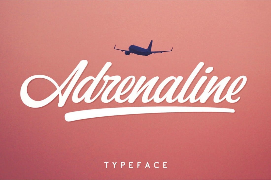 Adrenaline – Free Script Font
