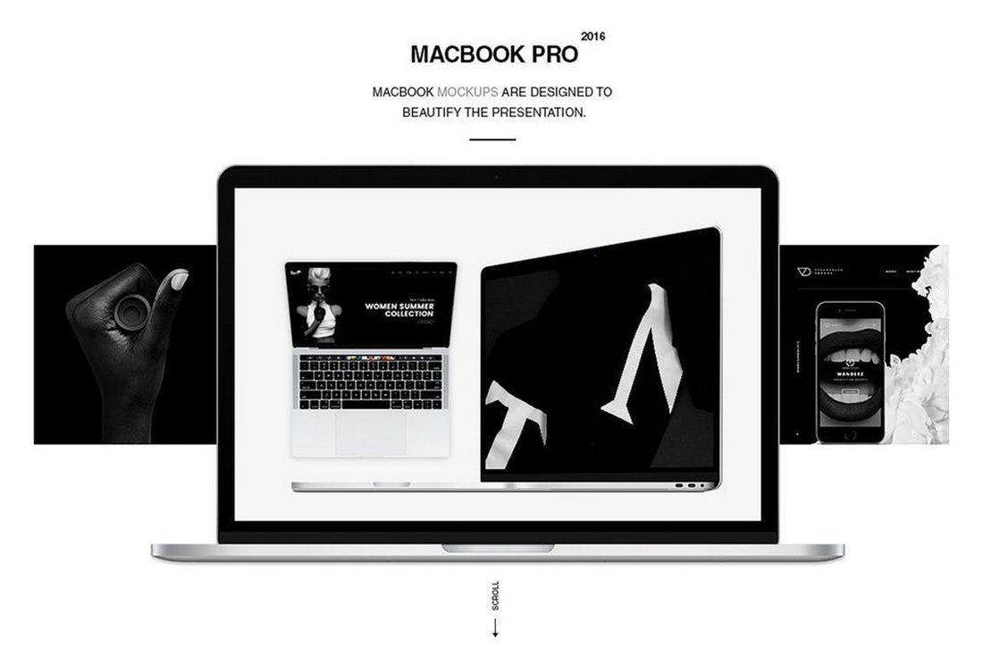 Minimalist MacBook Pro Mockups