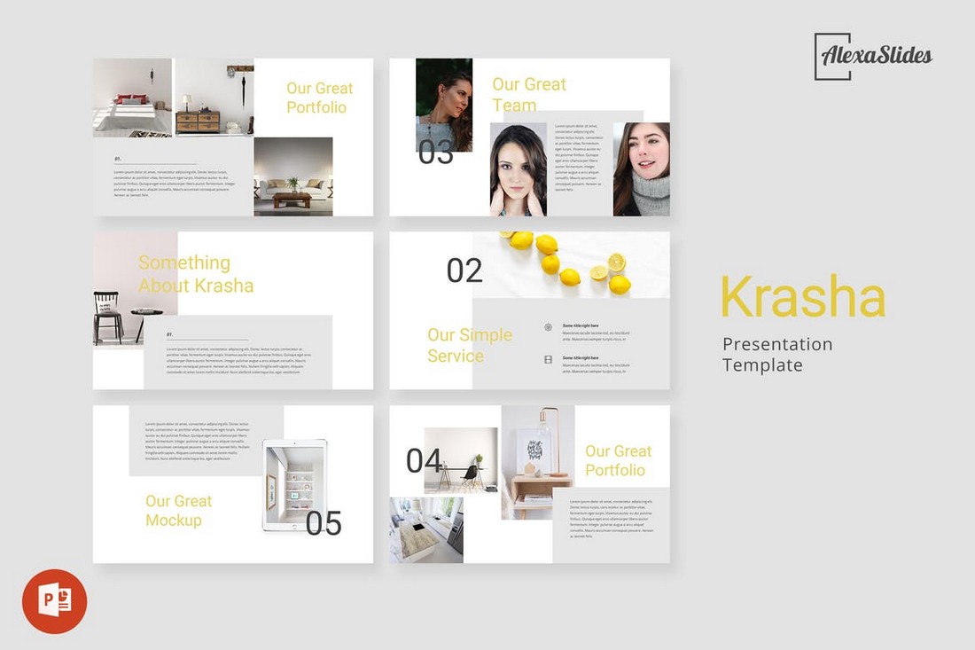 Krasha – Creative Powerpoint Template