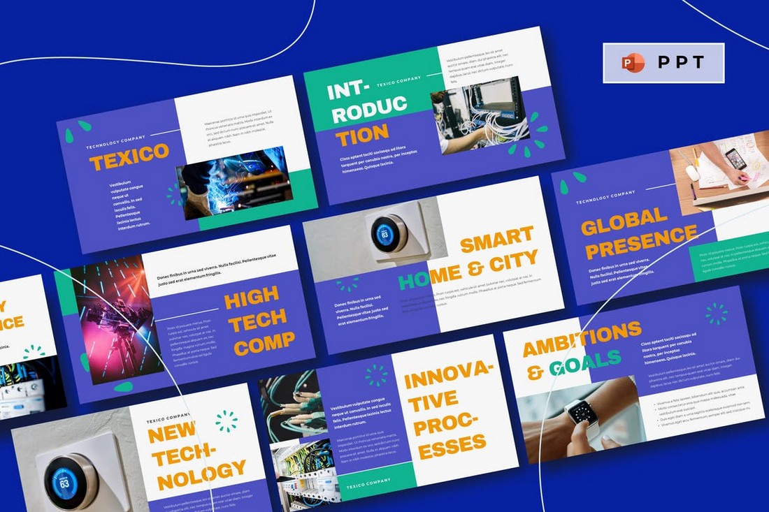 TEXICO – Tech Startup Powerpoint Template