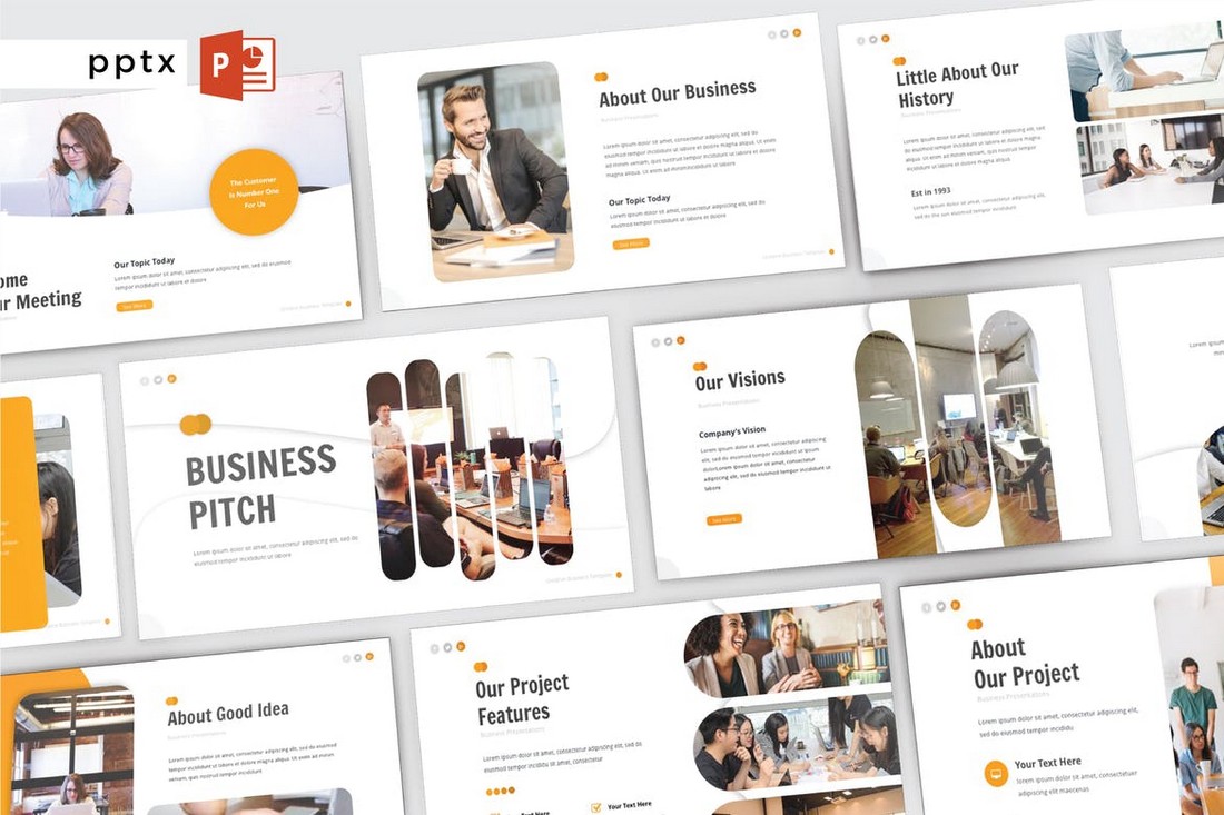 Business Pitch – Modern PowerPoint Template