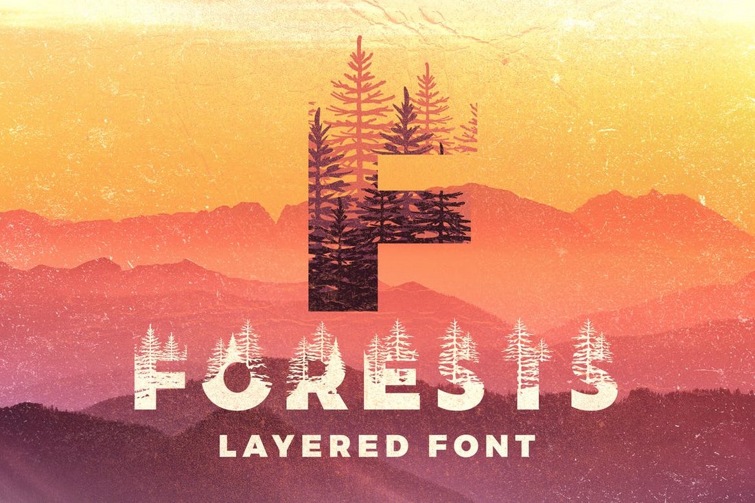 Forests – Unique Big Poster Font
