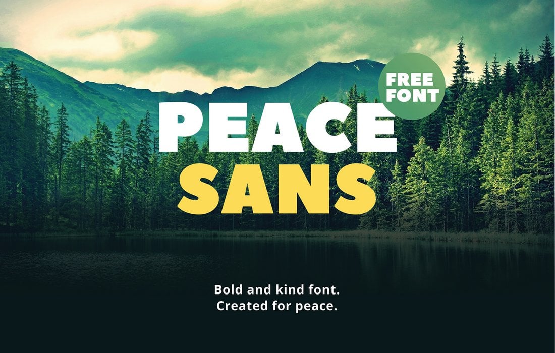 Peace Sans – Free Display Font