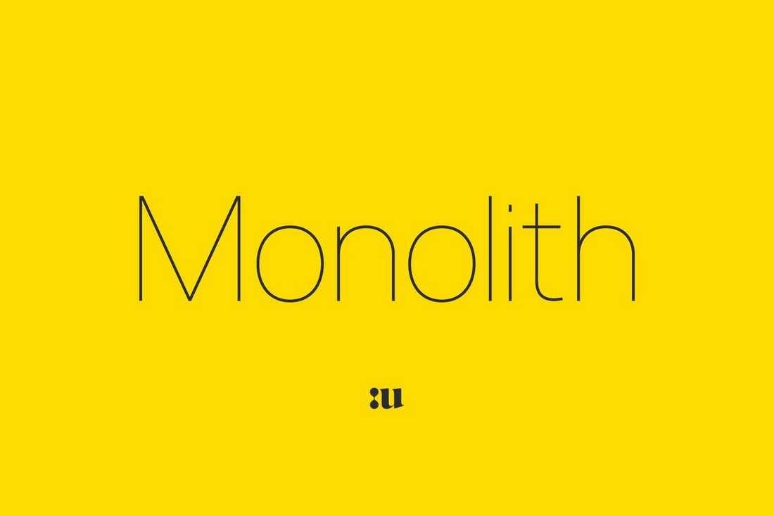 Monolith – Minimal Sans Font Family