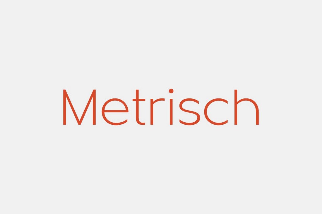 Metrisch – Simple Business Font