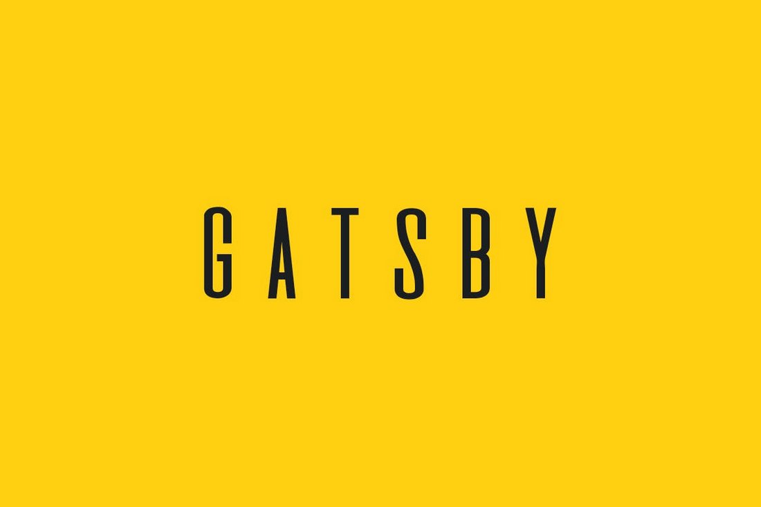 GATSBY – Unique Display Typeface